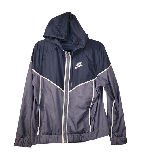 Nike Jackets & Blazers - Nike Sportswear Windrunner Hooded Windbreaker Jacket Navy Blue Slate size L